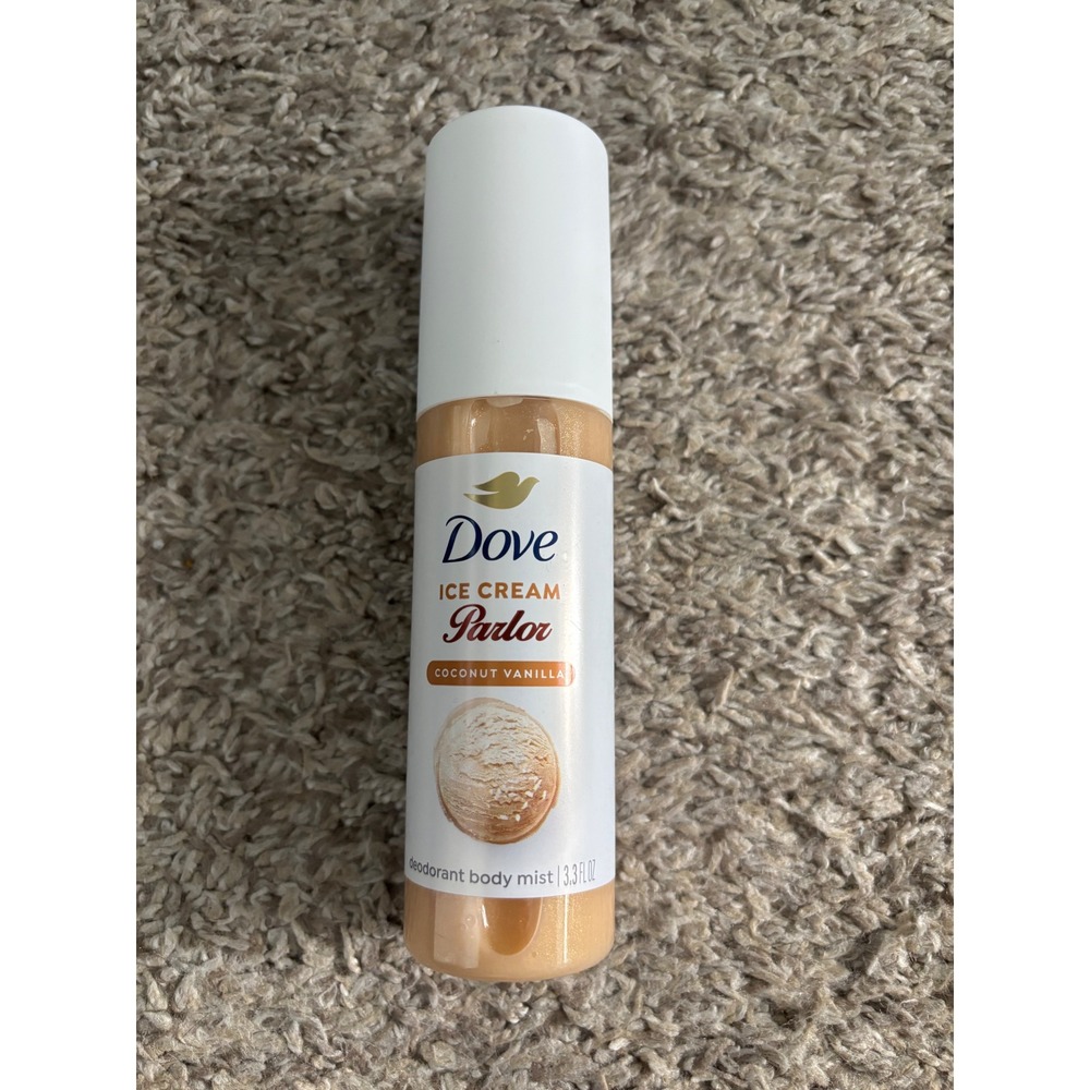 Dove Ice Cream Parlor Coconut Vanilla Body Mist 3.3 fl oz Shimmer Spray